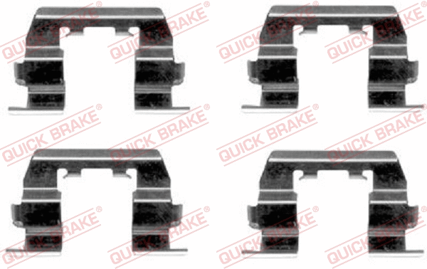 Diskinių stabdžių trinkelių priedų komplektas QUICK BRAKE 109-1669