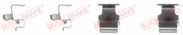 Diskinių stabdžių trinkelių priedų komplektas QUICK BRAKE 109-1673