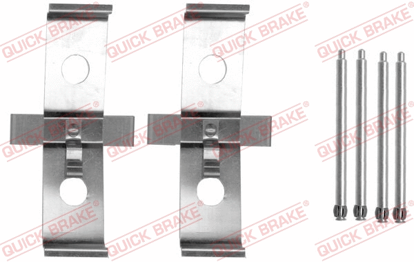 Diskinių stabdžių trinkelių priedų komplektas QUICK BRAKE 109-1674