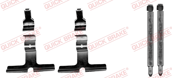Diskinių stabdžių trinkelių priedų komplektas QUICK BRAKE 109-1676
