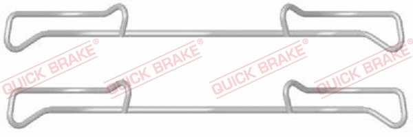 Diskinių stabdžių trinkelių priedų komplektas QUICK BRAKE 109-1678