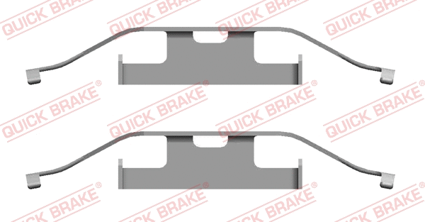 Diskinių stabdžių trinkelių priedų komplektas QUICK BRAKE 109-1682