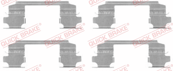 Diskinių stabdžių trinkelių priedų komplektas QUICK BRAKE 109-1686