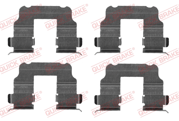 Diskinių stabdžių trinkelių priedų komplektas QUICK BRAKE 109-1690