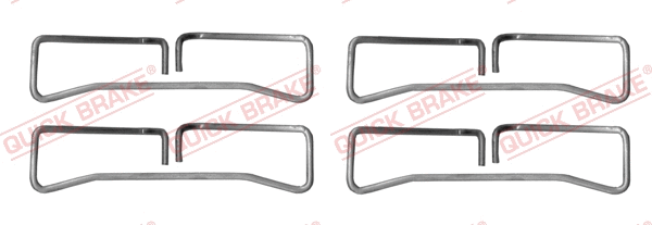 Diskinių stabdžių trinkelių priedų komplektas QUICK BRAKE 109-1691
