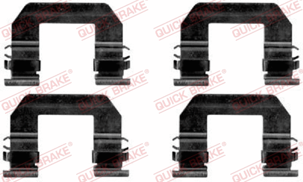 Diskinių stabdžių trinkelių priedų komplektas QUICK BRAKE 109-1693