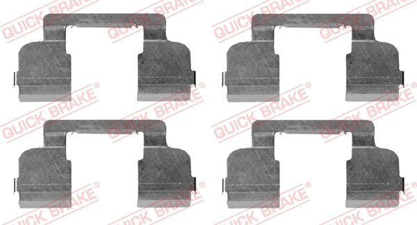 Diskinių stabdžių trinkelių priedų komplektas QUICK BRAKE 109-1698