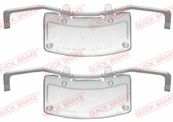 Diskinių stabdžių trinkelių priedų komplektas QUICK BRAKE 109-1706