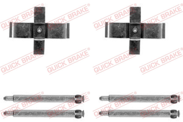 Diskinių stabdžių trinkelių priedų komplektas QUICK BRAKE 109-1713