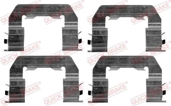 Diskinių stabdžių trinkelių priedų komplektas QUICK BRAKE 109-1719