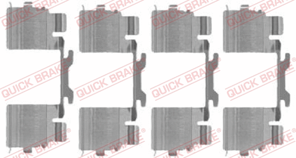 Diskinių stabdžių trinkelių priedų komplektas QUICK BRAKE 109-1725