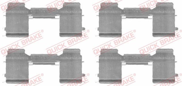 Diskinių stabdžių trinkelių priedų komplektas QUICK BRAKE 109-1726