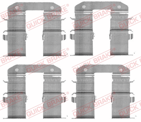 Diskinių stabdžių trinkelių priedų komplektas QUICK BRAKE 109-1734