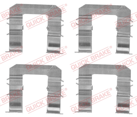 Diskinių stabdžių trinkelių priedų komplektas QUICK BRAKE 109-1735