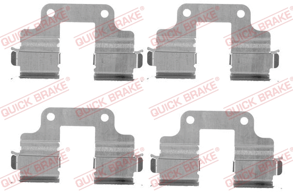 Diskinių stabdžių trinkelių priedų komplektas QUICK BRAKE 109-1739