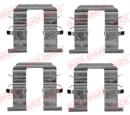 Diskinių stabdžių trinkelių priedų komplektas QUICK BRAKE 109-1746