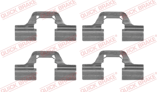 Diskinių stabdžių trinkelių priedų komplektas QUICK BRAKE 109-1749