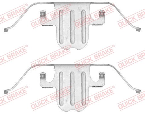 Diskinių stabdžių trinkelių priedų komplektas QUICK BRAKE 109-1751