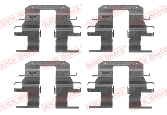 Diskinių stabdžių trinkelių priedų komplektas QUICK BRAKE 109-1753
