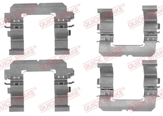 Diskinių stabdžių trinkelių priedų komplektas QUICK BRAKE 109-1756