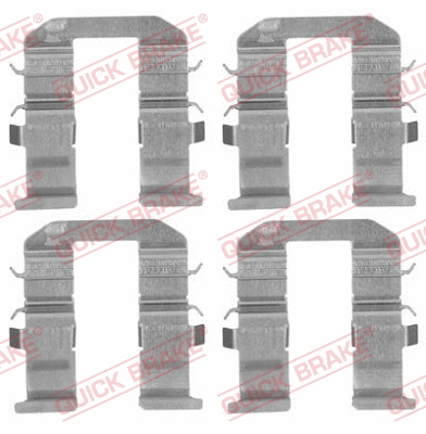Diskinių stabdžių trinkelių priedų komplektas QUICK BRAKE 109-1758