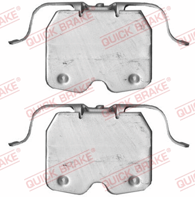 Diskinių stabdžių trinkelių priedų komplektas QUICK BRAKE 109-1759