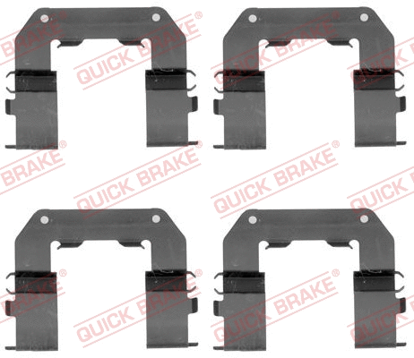 Diskinių stabdžių trinkelių priedų komplektas QUICK BRAKE 109-1767