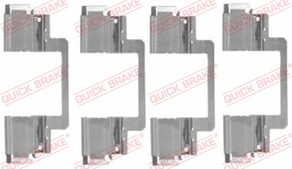 Diskinių stabdžių trinkelių priedų komplektas QUICK BRAKE 109-1774