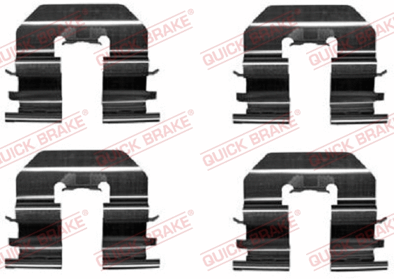 Diskinių stabdžių trinkelių priedų komplektas QUICK BRAKE 109-1780