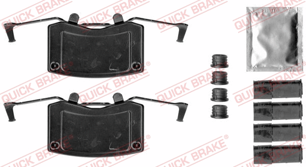 Diskinių stabdžių trinkelių priedų komplektas QUICK BRAKE 109-1787