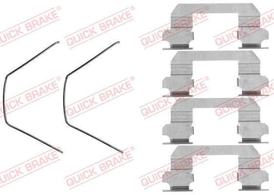 Diskinių stabdžių trinkelių priedų komplektas QUICK BRAKE 109-1789