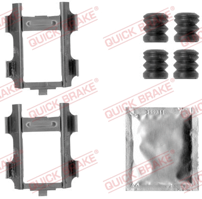 Diskinių stabdžių trinkelių priedų komplektas QUICK BRAKE 109-1793
