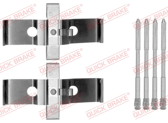 Diskinių stabdžių trinkelių priedų komplektas QUICK BRAKE 109-1796