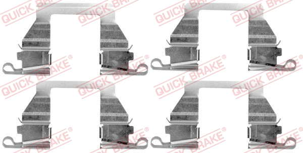 Diskinių stabdžių trinkelių priedų komplektas QUICK BRAKE 109-1800