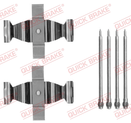 Diskinių stabdžių trinkelių priedų komplektas QUICK BRAKE 109-1803