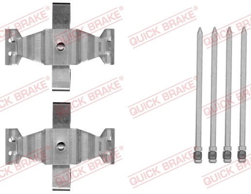 Diskinių stabdžių trinkelių priedų komplektas QUICK BRAKE 109-1804