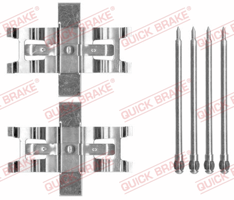 Diskinių stabdžių trinkelių priedų komplektas QUICK BRAKE 109-1805