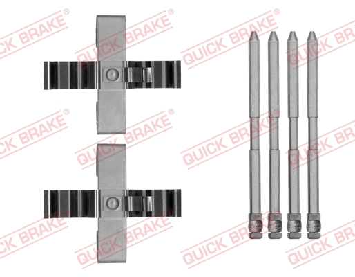 Diskinių stabdžių trinkelių priedų komplektas QUICK BRAKE 109-1809