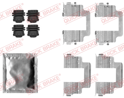 Diskinių stabdžių trinkelių priedų komplektas QUICK BRAKE 109-1822
