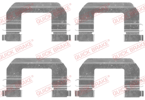 Diskinių stabdžių trinkelių priedų komplektas QUICK BRAKE 109-1825