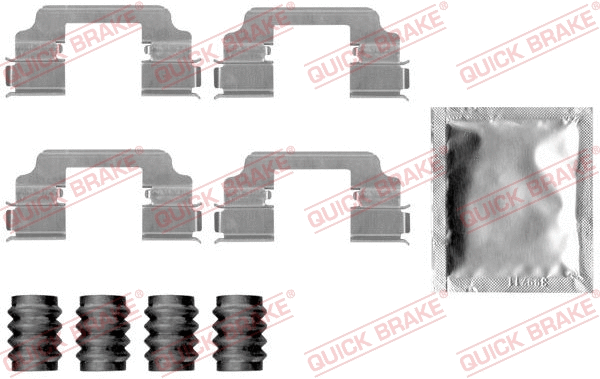 Diskinių stabdžių trinkelių priedų komplektas QUICK BRAKE 109-1826