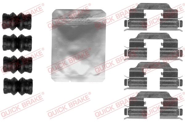 Diskinių stabdžių trinkelių priedų komplektas QUICK BRAKE 109-1832
