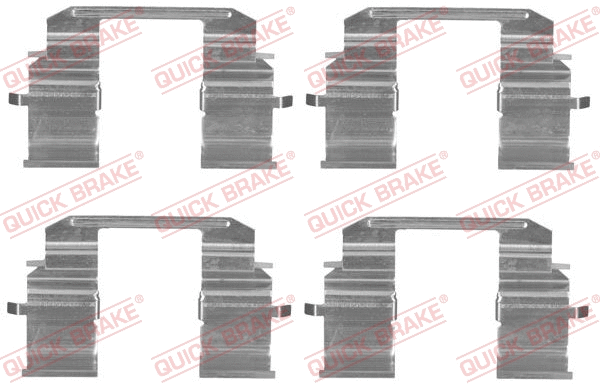 Diskinių stabdžių trinkelių priedų komplektas QUICK BRAKE 109-1833