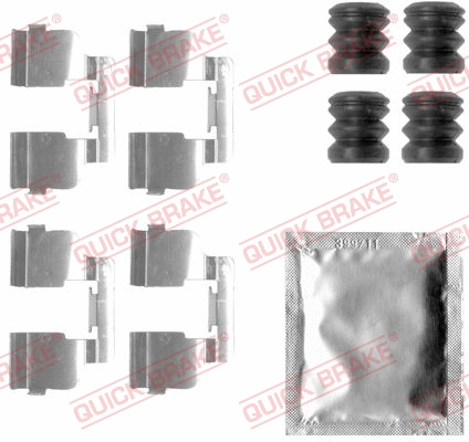 Diskinių stabdžių trinkelių priedų komplektas QUICK BRAKE 109-1835