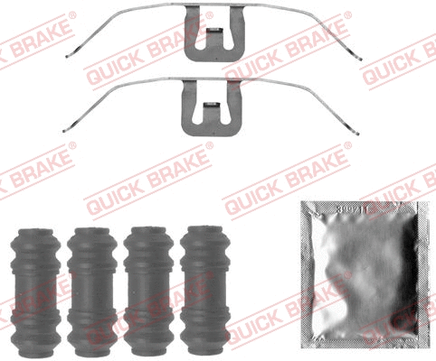 Diskinių stabdžių trinkelių priedų komplektas QUICK BRAKE 109-1845