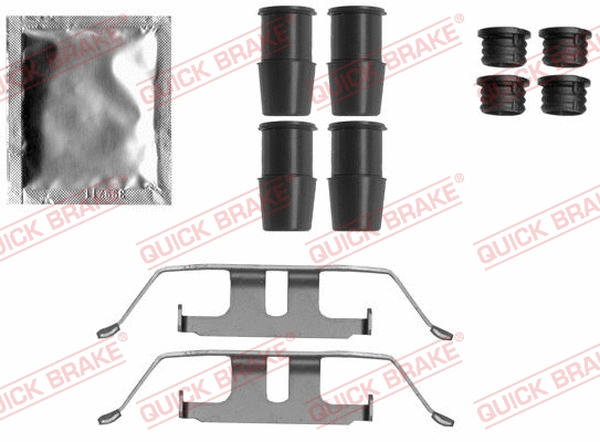 Diskinių stabdžių trinkelių priedų komplektas QUICK BRAKE 109-1850