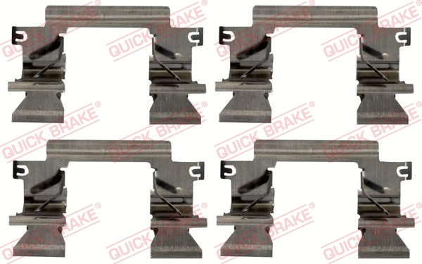 Diskinių stabdžių trinkelių priedų komplektas QUICK BRAKE 109-1862