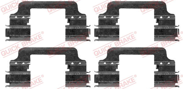 Diskinių stabdžių trinkelių priedų komplektas QUICK BRAKE 109-1864