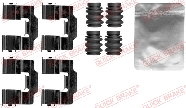 Diskinių stabdžių trinkelių priedų komplektas QUICK BRAKE 109-1868