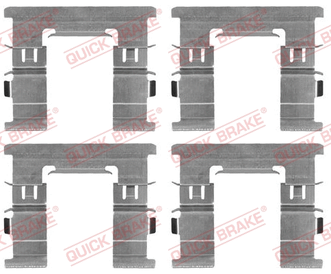 Diskinių stabdžių trinkelių priedų komplektas QUICK BRAKE 109-1869